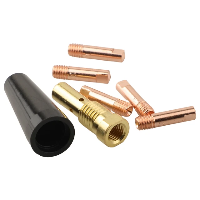 Kit Buses Et Embouts Pour Soudure MIG Sans Gaz - Compatible 14AK/15AK, Tailles 0.8mm Et 1.0mm - 13