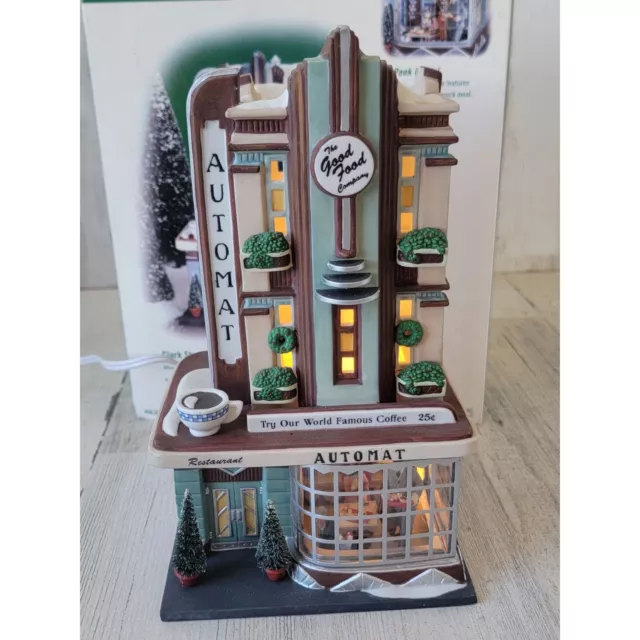 Dept 56 58954 Clark Street Automat Christmas City Village accessory Xmas 2