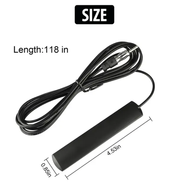 Practical Car Radio Stereo Hidden Windshield FM AM Antenna Patch Aerial for Auto