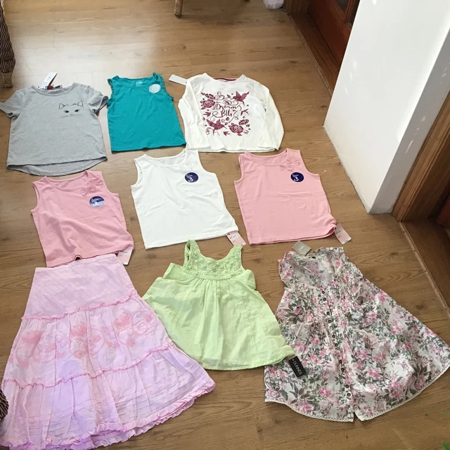 Pacchetto abbigliamento bambina 4/5 e 6/7 e 8 anni successivo misto fa nuovo e usato