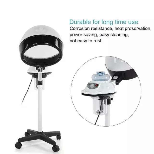 Professional Hair Steamer Hair Dryer Hood Floor Stand Portable Hairdresser