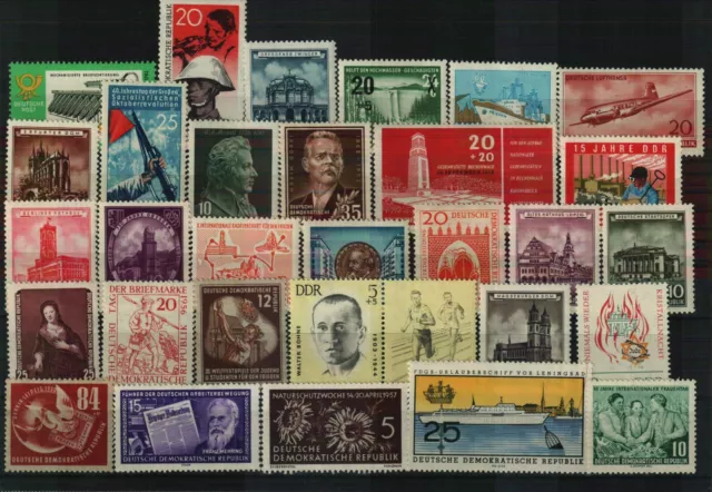 Deutsche Demokratische Republik DDR - Briefmarken aus dem verschiedenen Jahren
