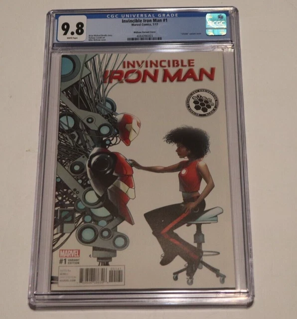 Invincible Iron Man #1 CGC 9.8 Steam Variant 1:10 McKone 1st Riri Williams Solo