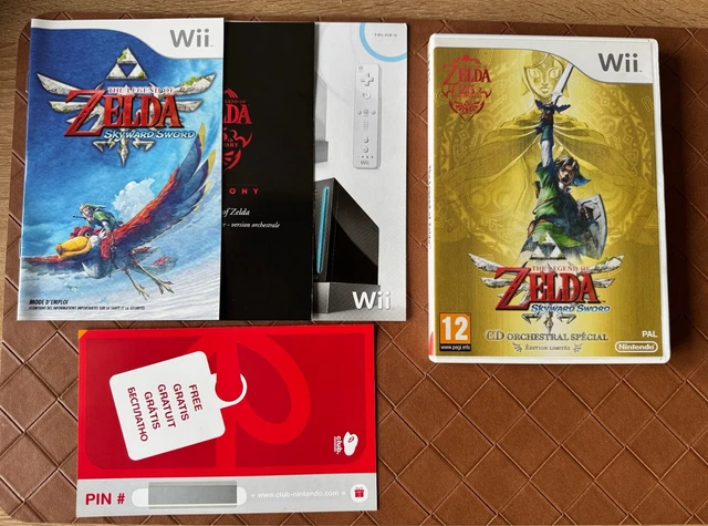 THE LEGEND OF ZELDA SKYWARD SWORD Wii - Édition Collector Avec Manette Gold - Comme Neuf