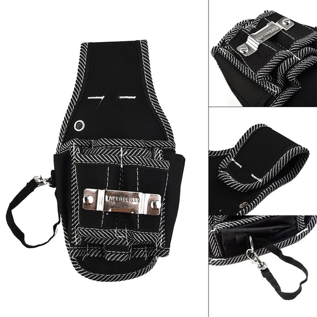 Bolsa de herramientas caja de herramientas 1 pieza 600D tejido de nylon práctico negro herramientas