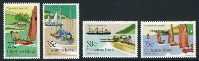 1982 Christmas Island SG # 171-174 Boat Club set of 4 Mint Unhinged MUH MNH