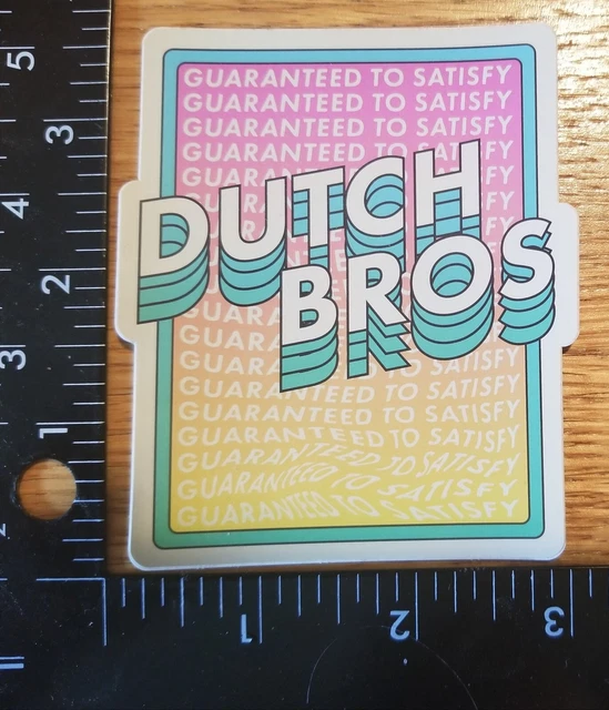 DUTCH BROS COFFEE Sticker OG Old School Rare HTF OLD/NEW Original FREE