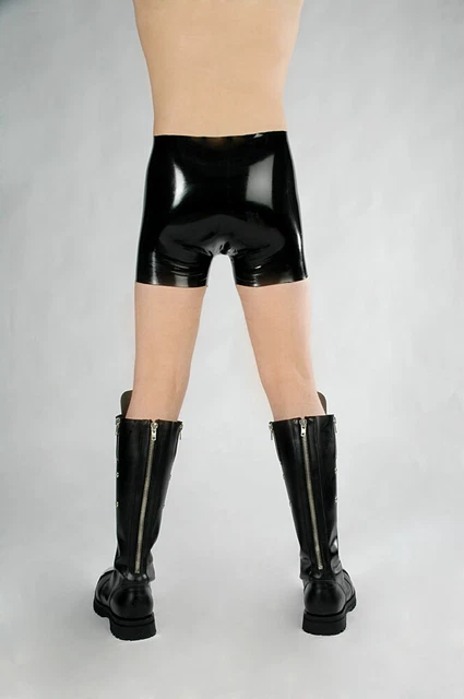 LATEX SHORT HERREN Penishülle Penis Offen Latexslip Kondom Fetish Maske  Bondage EUR 69,95