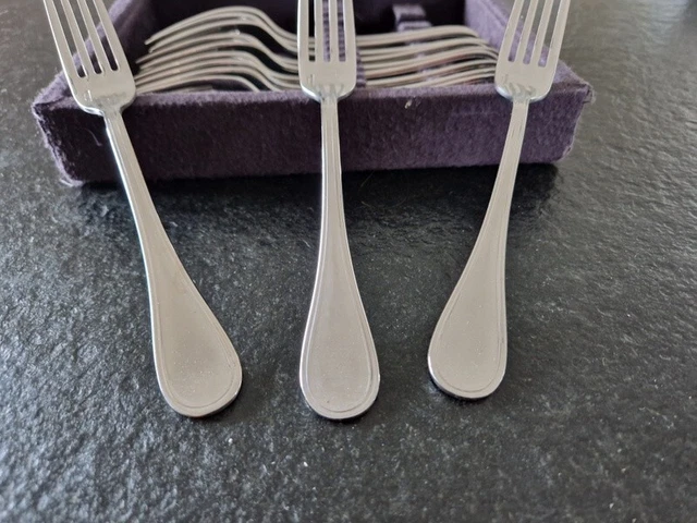 Set Guy Degrenne : Plateau Inox + 4 Fourchettes à Dessert (occasion)