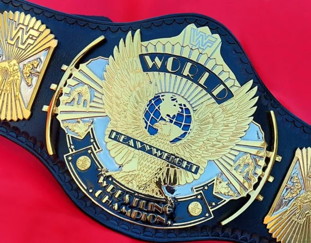 Winged Eagle Championship Wrestling Replica Title Belt 2mm Brass Plate Adult