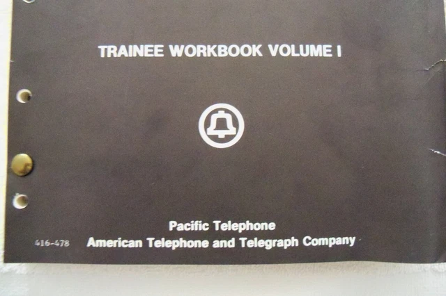 RARE Vintage Bell System Plant Training Course 163.1 Data Test Equip. 914B 1973 2