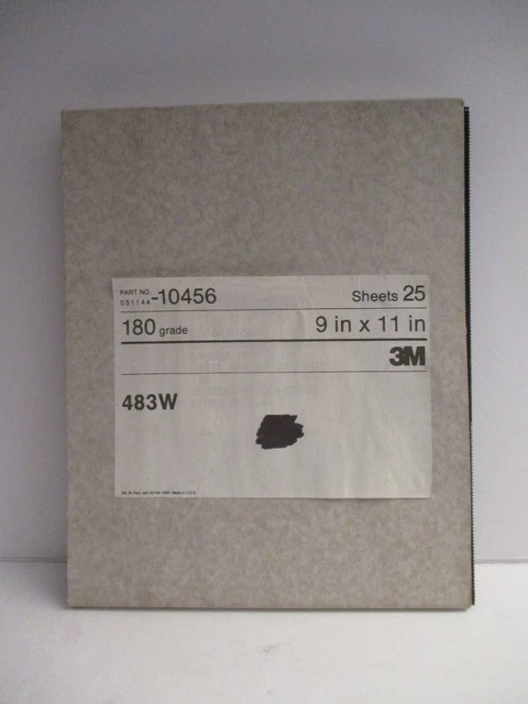 3M Brand 10456 Sanding Screen Sheets 483W 180 Grade 9" x 11" - 25 count pack