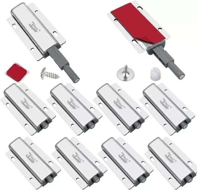 Magnetic Push Latch 10 Pack Touch Latches For Cabinet To Open Heavy Duty Release