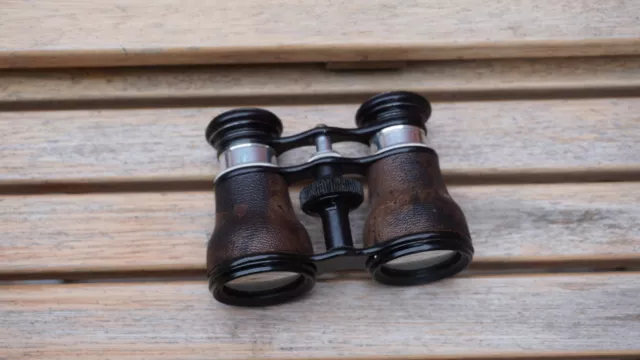 Altes LEMAIRE FAB Opernglas im Lederetui ANTIK Theaterglas Fernglas um 1920