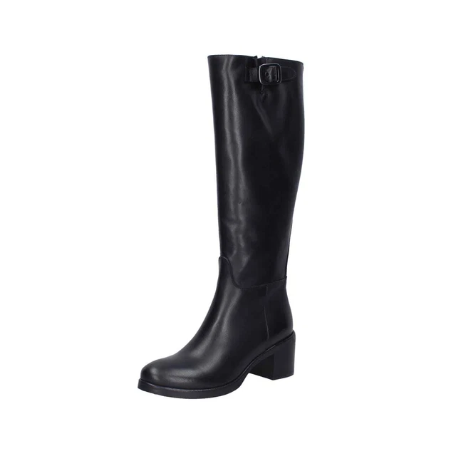 Chaussures Femme GIANNI CRASTO 35 Ue Bottes Noir Cuir EZ730-35