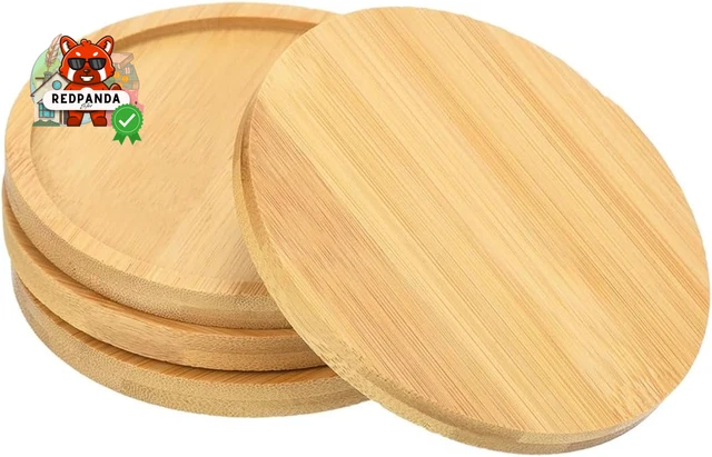 Vassoio Decorativo XL Rotondo In Legno Bianco 38 Cm Su Piedini