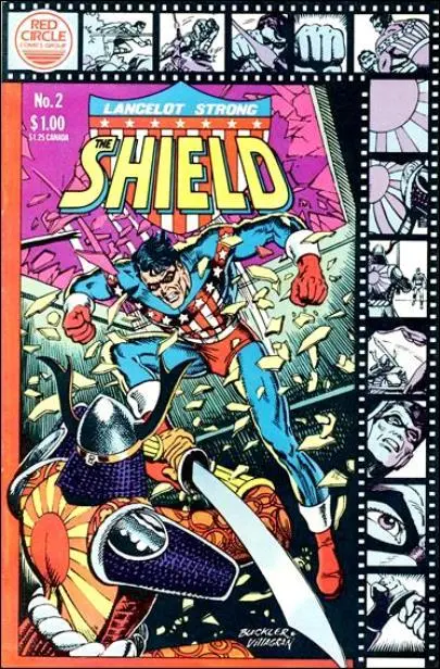 Lancelot Strong The SHIELD  { Red  Circle  / Archie  -  Aug  1983}     ##2