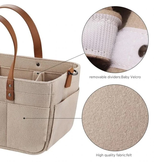 Large Baby Diaper Caddy Organizer Basket Wipes Bag Newborn Nursery Storage 5