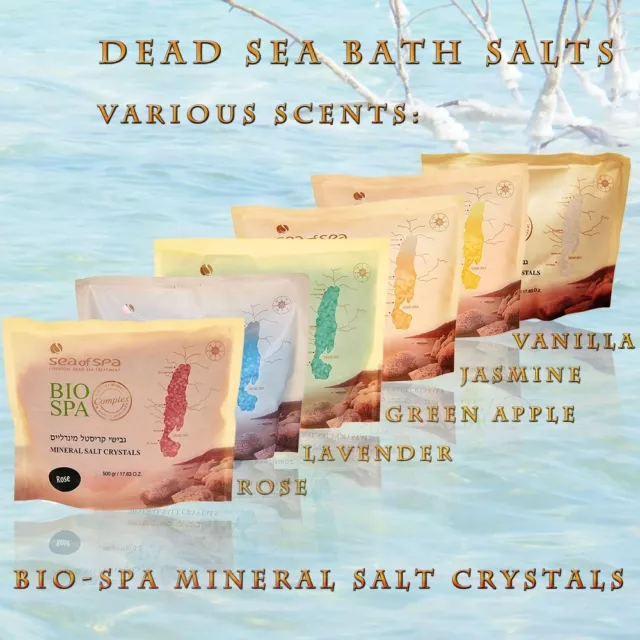 Dead Sea Bath Salts - Bio Spa Mineral Salt Crystals - Sea-of-Spa (500gr)