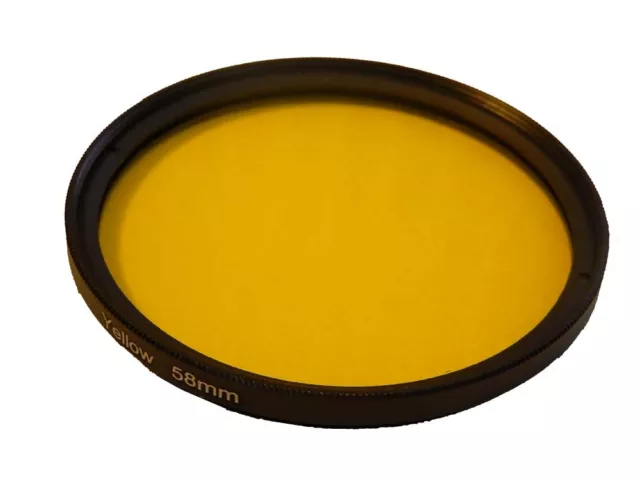 Couleur filtre 58mm jaune pour Pentax HD DA 18-50 mm F4-5,6 DC WR RE