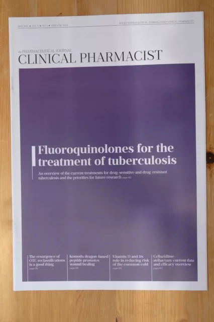 Clinical Pharmacist Magazine, Vol.9, No.5, May 2017, tuberculosis treatment