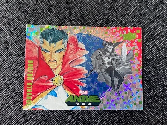 2020 UD Marvel Anime Peach Momoko Doctor Strange Hyper Mosaic Foil Parallel Card