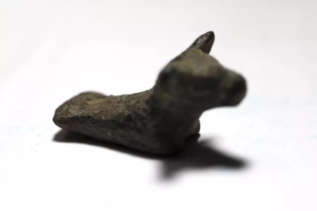Zurqieh -Ad14061- Ancient Iron Age Zoomorphic Bronze Wight. Bull. 1200 - 900 B.c 2