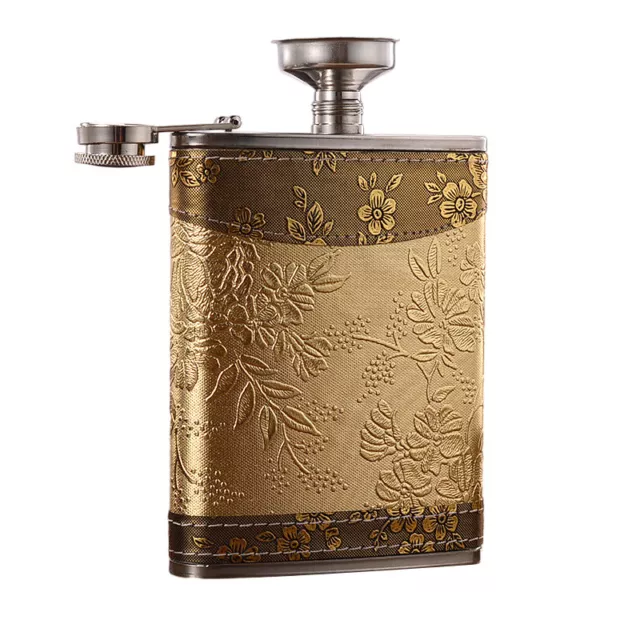 Portable Liquor Whiskey Alcohol Flagon Stainless Steel Hip Flask Wine Bottle 3