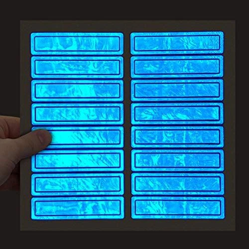 SmartSign Blue Retro Reflective Helmet Strips | 1" x 4", Pack x