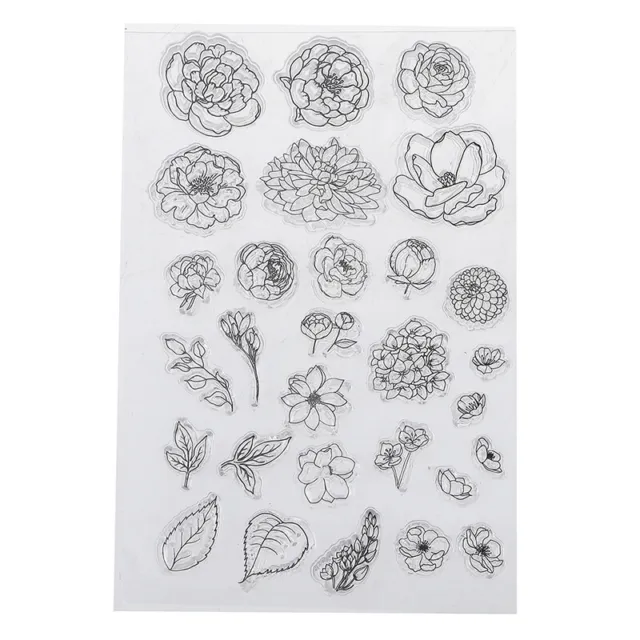 flower transparent clear silicone stamp for diy scrapbooking photo decorati T  q