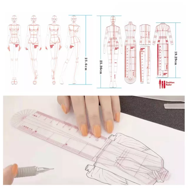 Women Fashion Drawing Ruler Figure Template for Illustration Sketch Template  Sb