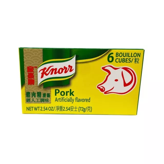 Knorr Naturally & Artificially Flavored Pork Bouillon 2.5 oz / 72 g