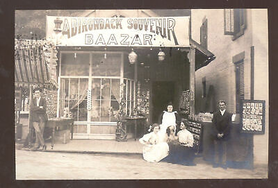 Real Photo Saratoga Springs New York Adirondacks Store Postcard Copy Ny