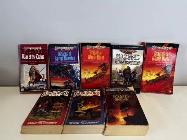 Dragonlance Legends Chronicles Book Bundle Margaret Weis Tracy Hickman 1980’s