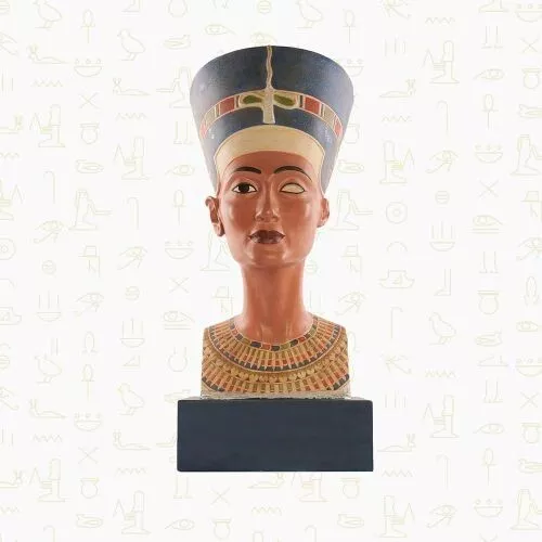 Handmade Queen Nefertiti Bust From Ancient Egypt , Statue for the Egyptian Queen