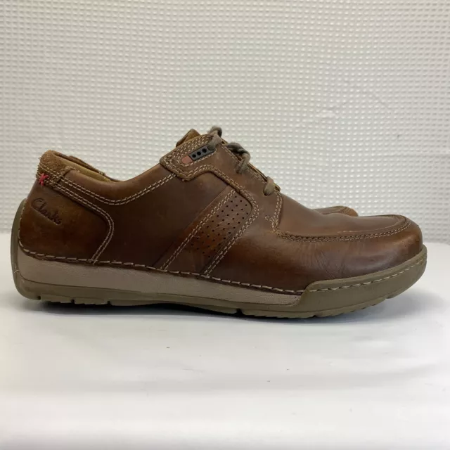 equilibrio Tratar Morbosidad CLARKS ACTIVE AIR Vent 1825 Brown Leather Shoes Mens Size 8 lace up oxford  $29.99 - PicClick