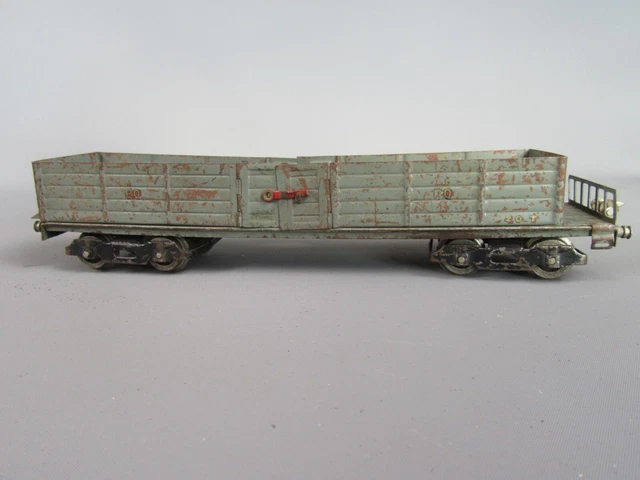 Rare lr louis roussy rapide o 2004 wagon plat plateforme avec grue pivotante contrepoids - Collection