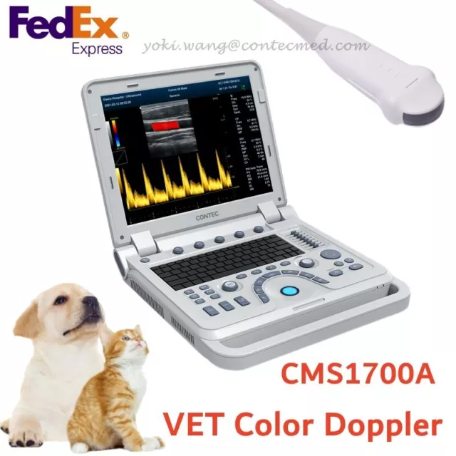 VET Animal Portable Color Doppler Ultrasound Scanner Micro-convex Probe Pets