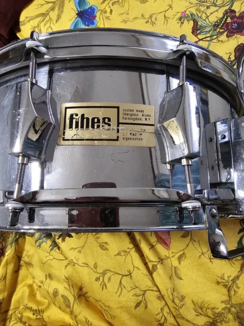 Fibes Chrome Over Fibreglass Snare Drum