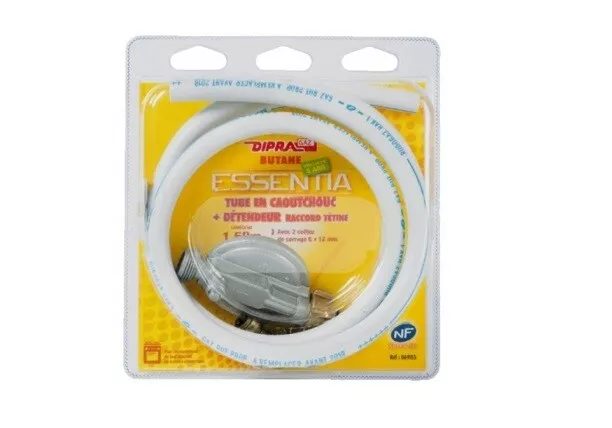 Tuyau Flexible Caoutchouc 1 M Gaz Butane Propane Avec Raccord A Visser 10 Ans