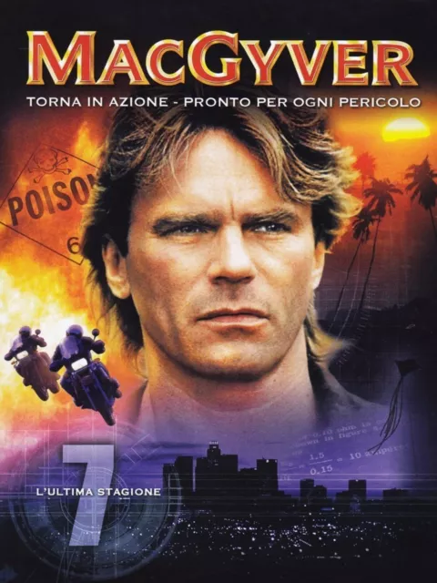 COFANETTO DVD - MACGYVER SERIE STAGIONE 7 SERIE TV (4 DVD) - Nuovo!!