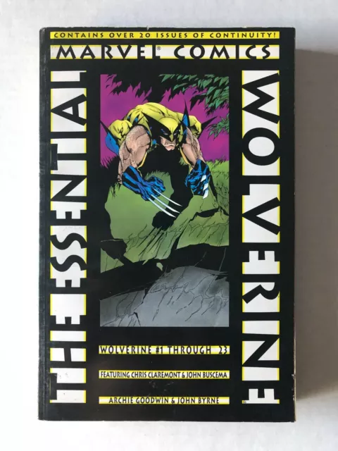 Marvel Essential Wolverine Vol 1 Paperback TPB/Graphic Novel Comics #1-23 1st