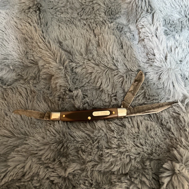 Vintage Schrade USA 340T Old Timer 3 Blade Folding Pocket Knife NICE