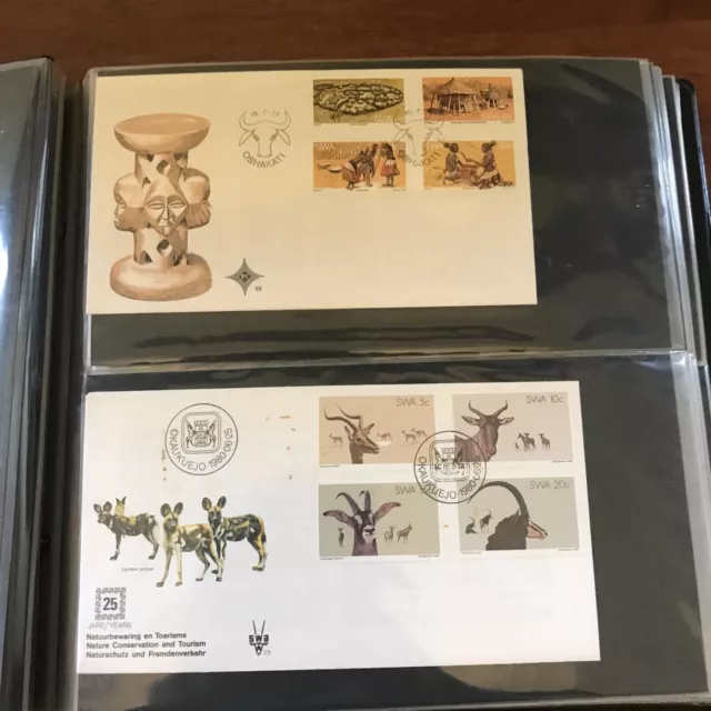 South West Africa FIRST DAY COVERS + MAXIMUM CARDS Collection of 148 2