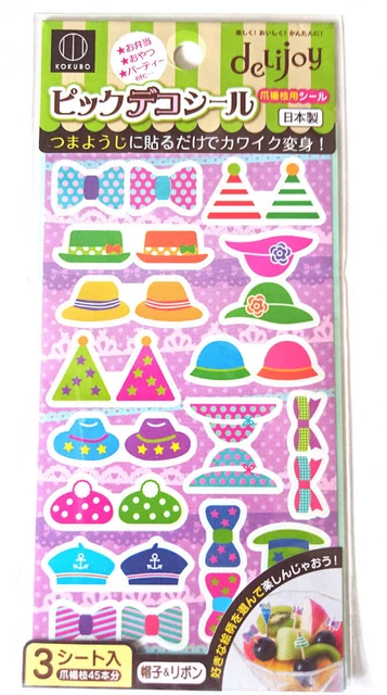 DELIJOY Pick Deco Seal Hat & Ribbon Toothpick Ornament Accessories