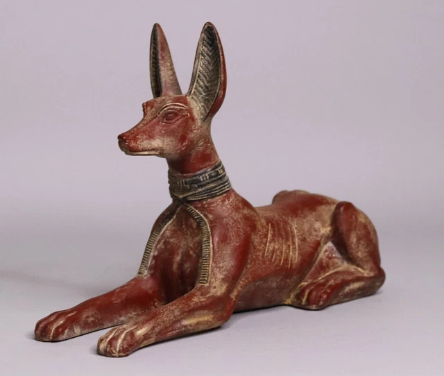 ANCIENT EGYPTIAN ANTIQUES Anubis Seated Dog Egypt Statue Pharaonic