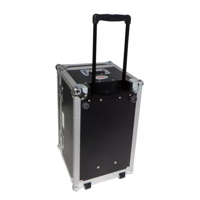 PROX ATA Utility DJ Small Trunk Road Case Rubber Lined w/ Pull Handle & Wheels