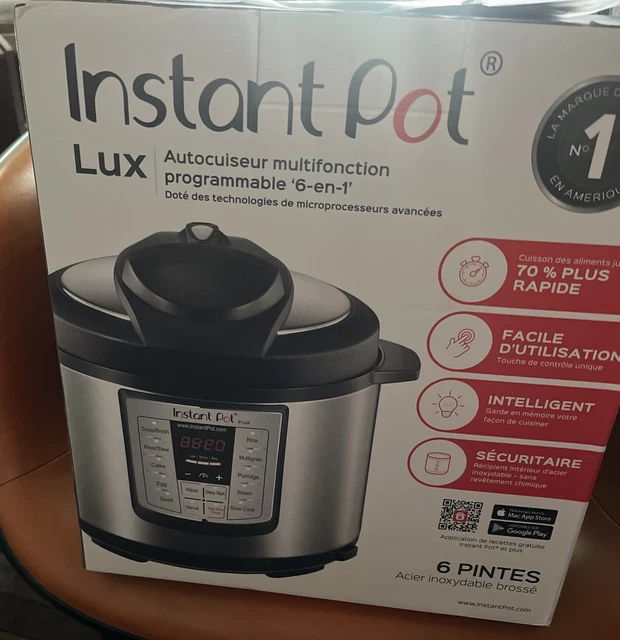 Instant Pot 6-in-1 Multi Programmable Pressure Cooker 6 Qt IP-LUX60 V3 N I B