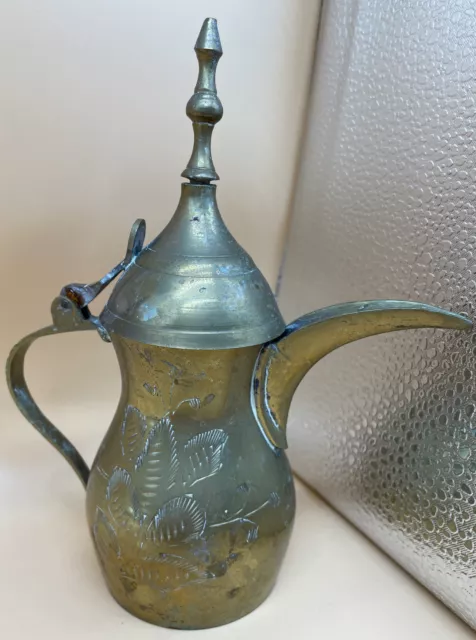 Brass Dallah Coffee Pot Persian Antique Islamic Middle Arabic Eastern DALLAH