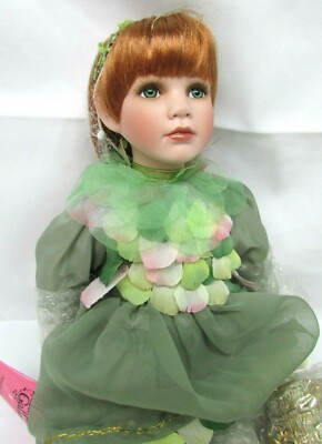 Treasure Of The Emerald Isle 14" Porcelain Fairy Doll NEW Paradise Galleries